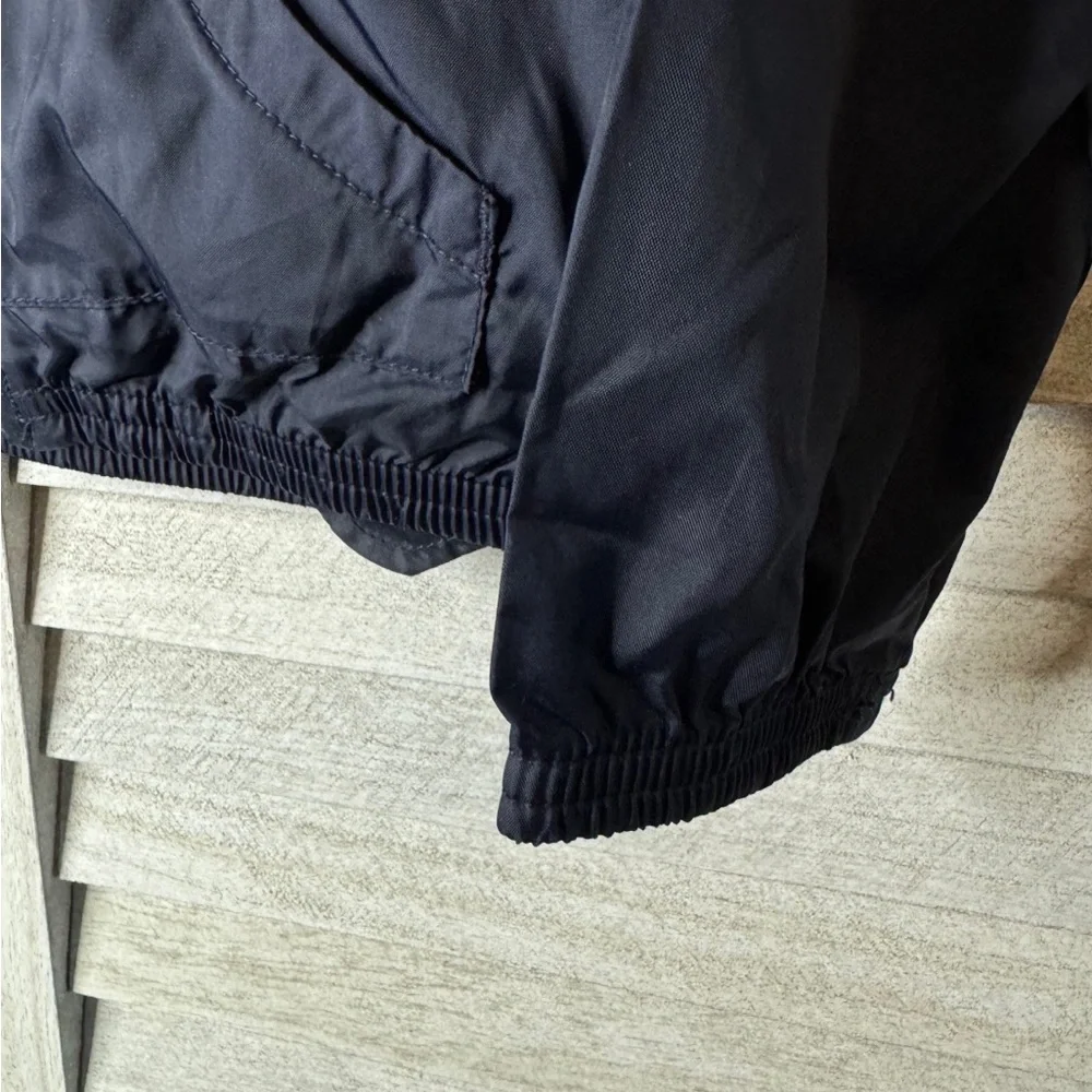 Gap Kids Navy Hooded Windbreaker Jacket. Excellent Condition  XS Casual Preppy